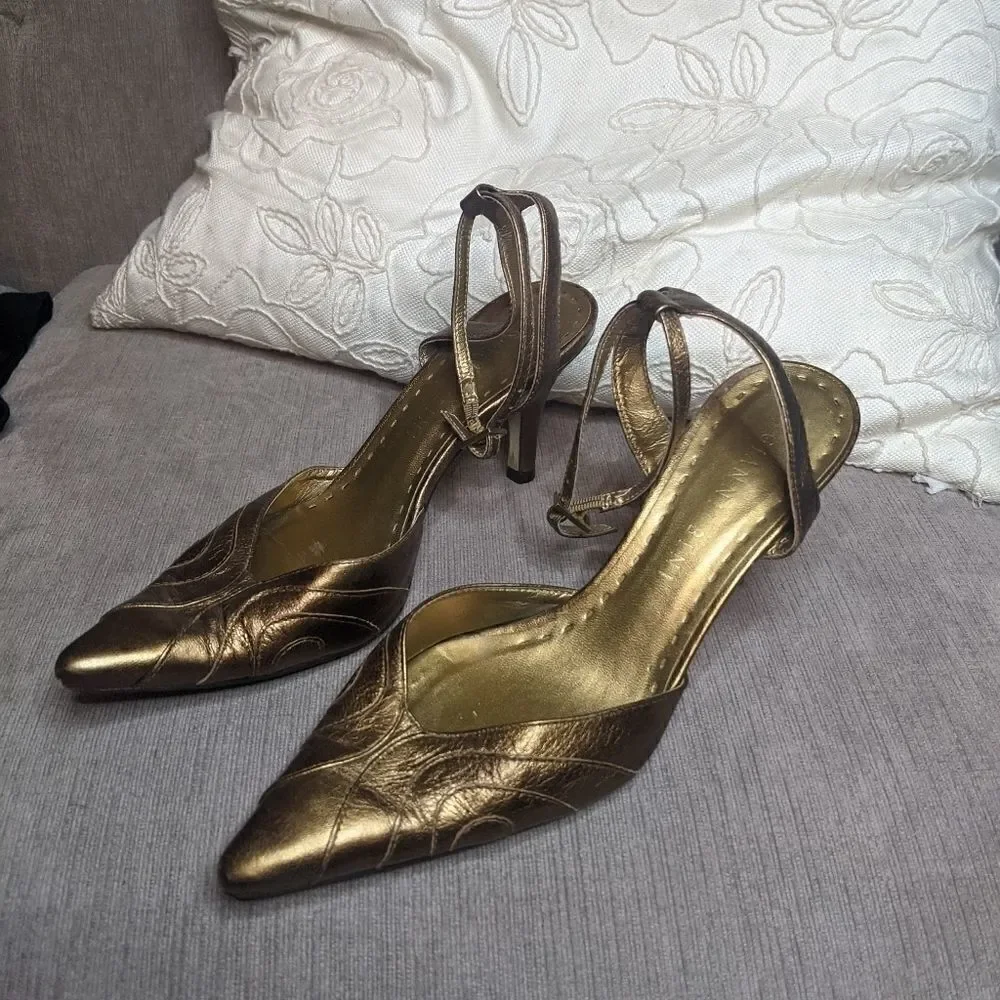 Gianni Binni copper heel sz. 6.5